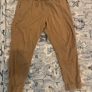 Men's Casual Brown Joggers